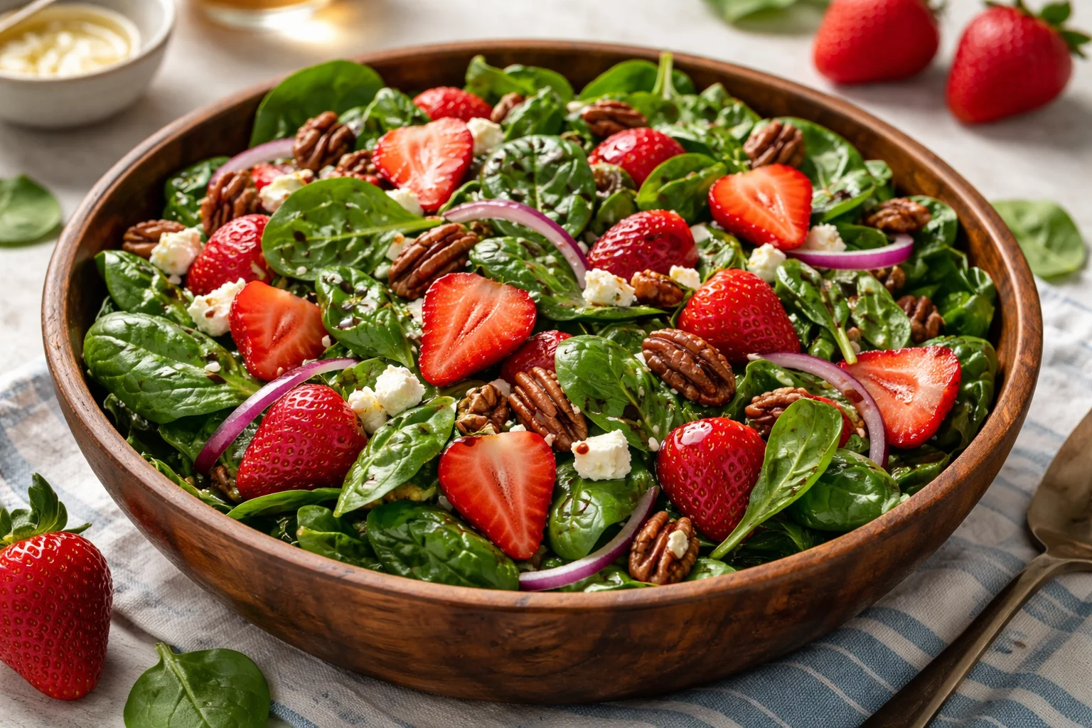 spinach strawberry salad