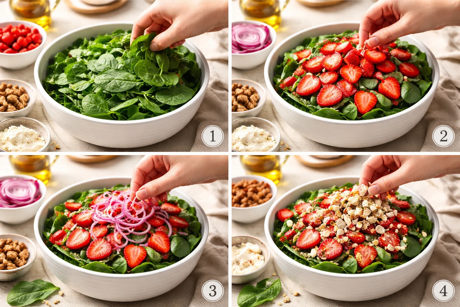 spinach strawberry salad