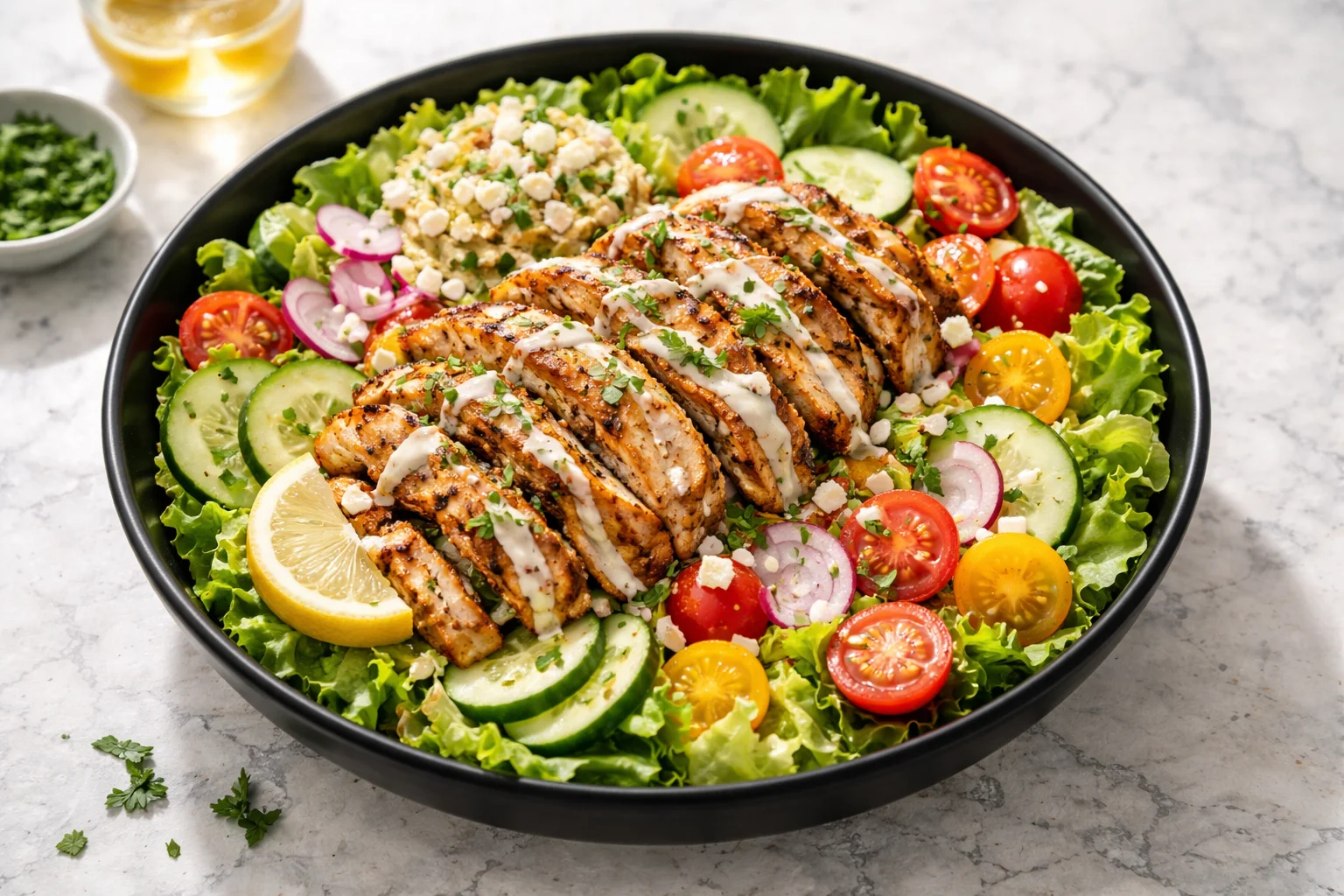 chicken shawarma salad