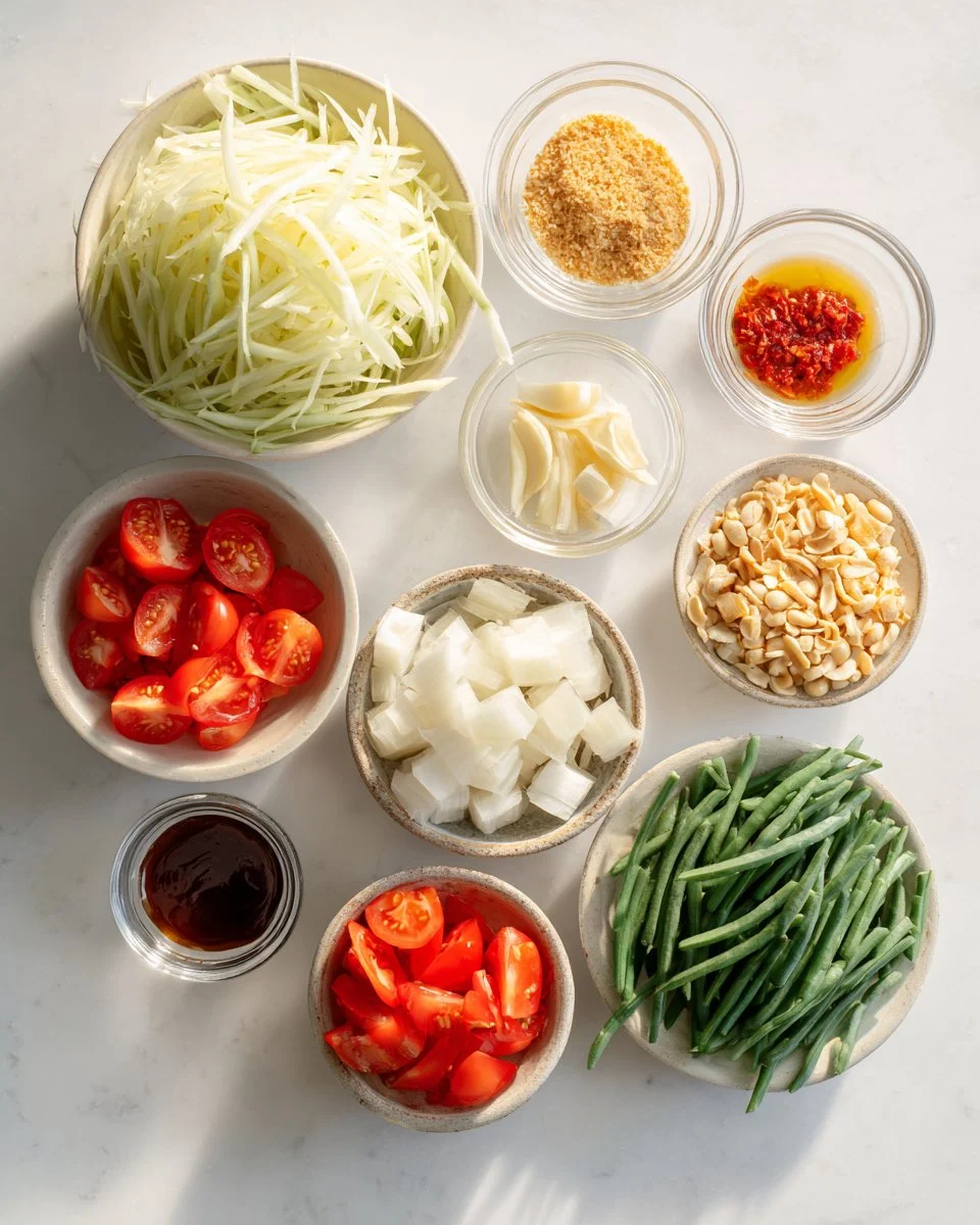 Authentic Thai Papaya Salad (Som Tum Thai)