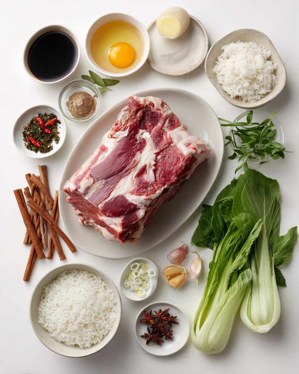 Khao Kha Moo - Thai Braised Pork Leg