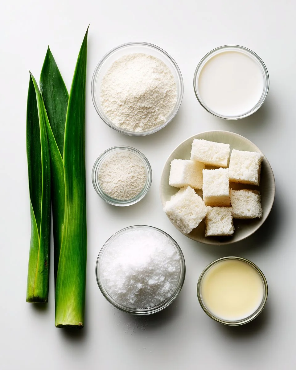 Pandan Coconut Custard Fondue