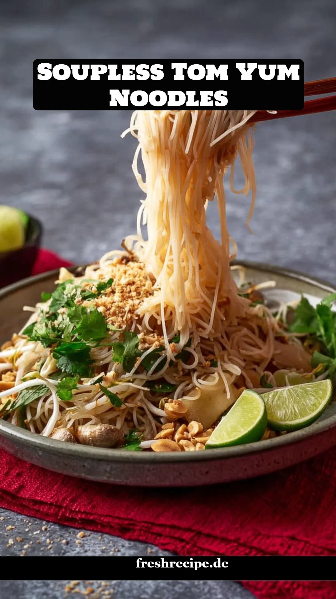 Soupless Tom Yum Noodles
