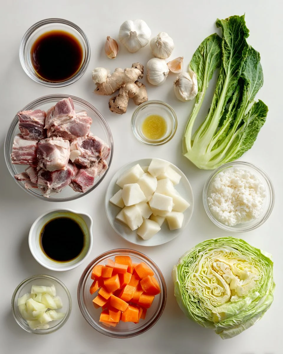 Thai Pork Rib Soup with Vegetables