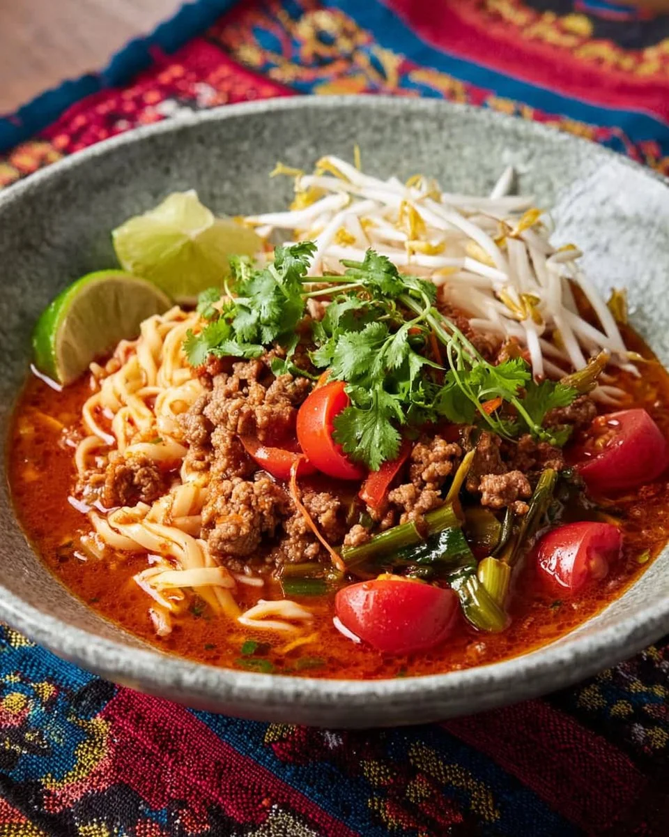 Thai Pork & Tomato Noodles - Kanom Jeen Nam Ngiew