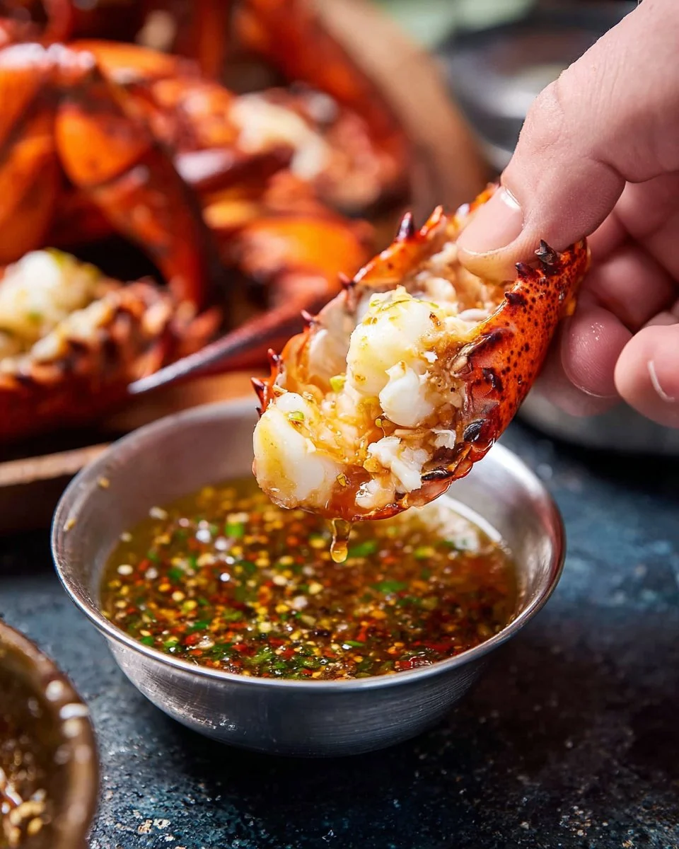 Thai seafood sauce (nam jim seafood) served with fresh seafood