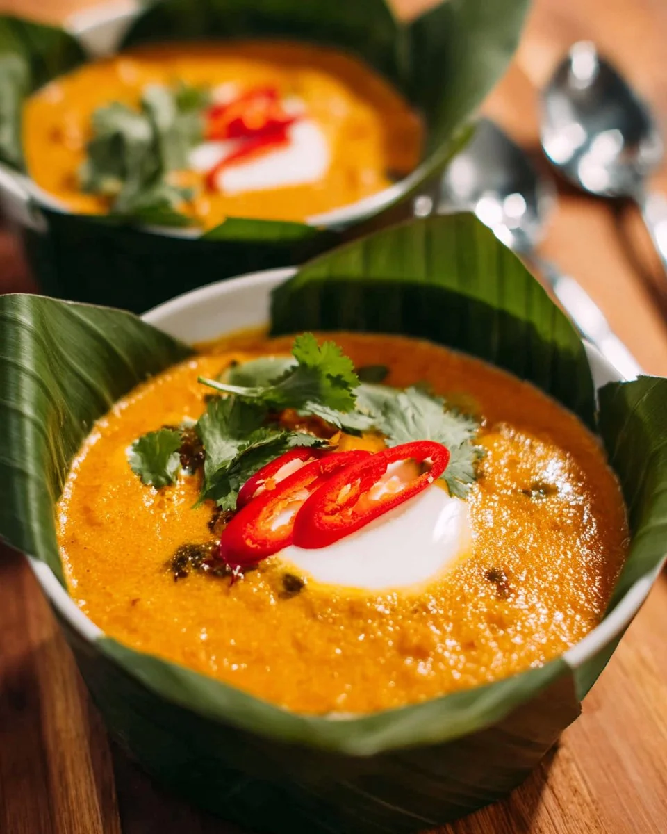 Thai Steamed Red Curry (haw mok)