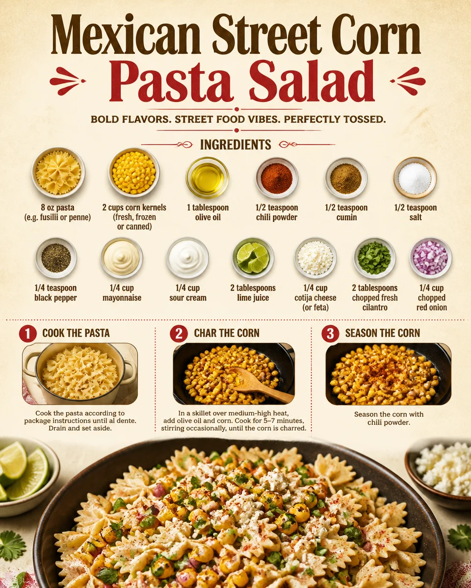 Mexican Street Corn Pasta Salad